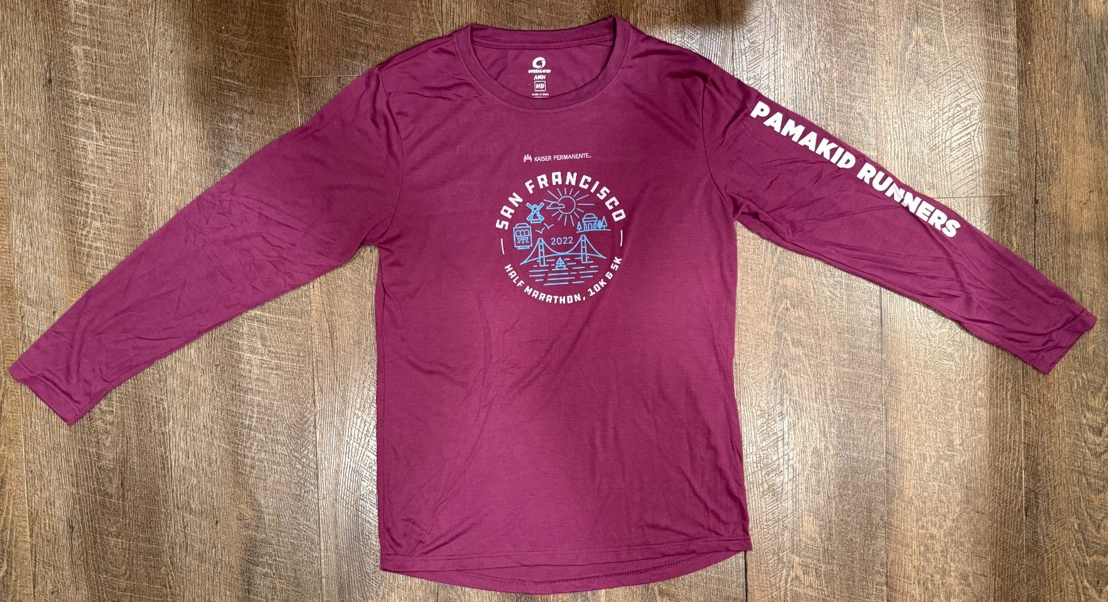 New 2022 KPSF Kaiser San Francisco Half Marathon 10k 5k Men's M Race T-Shirt gallery