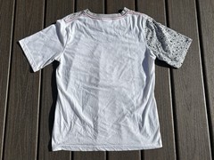 Air Jordan Colorblock Speckled Design White/Gray TShirt Youth Large (12-13) 🔥🔥