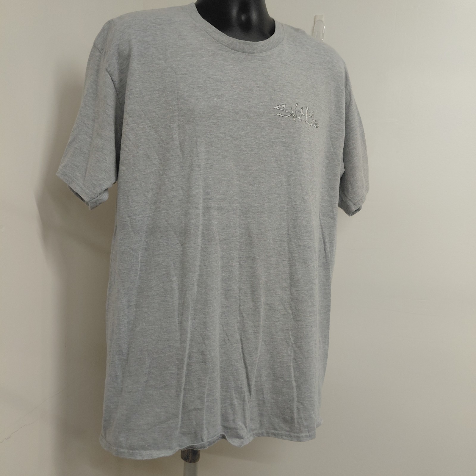 Salt Life Dive Flag Tshirt Men's Size XL Gray/Red Short Sleeve Skull Crewneck... gallery