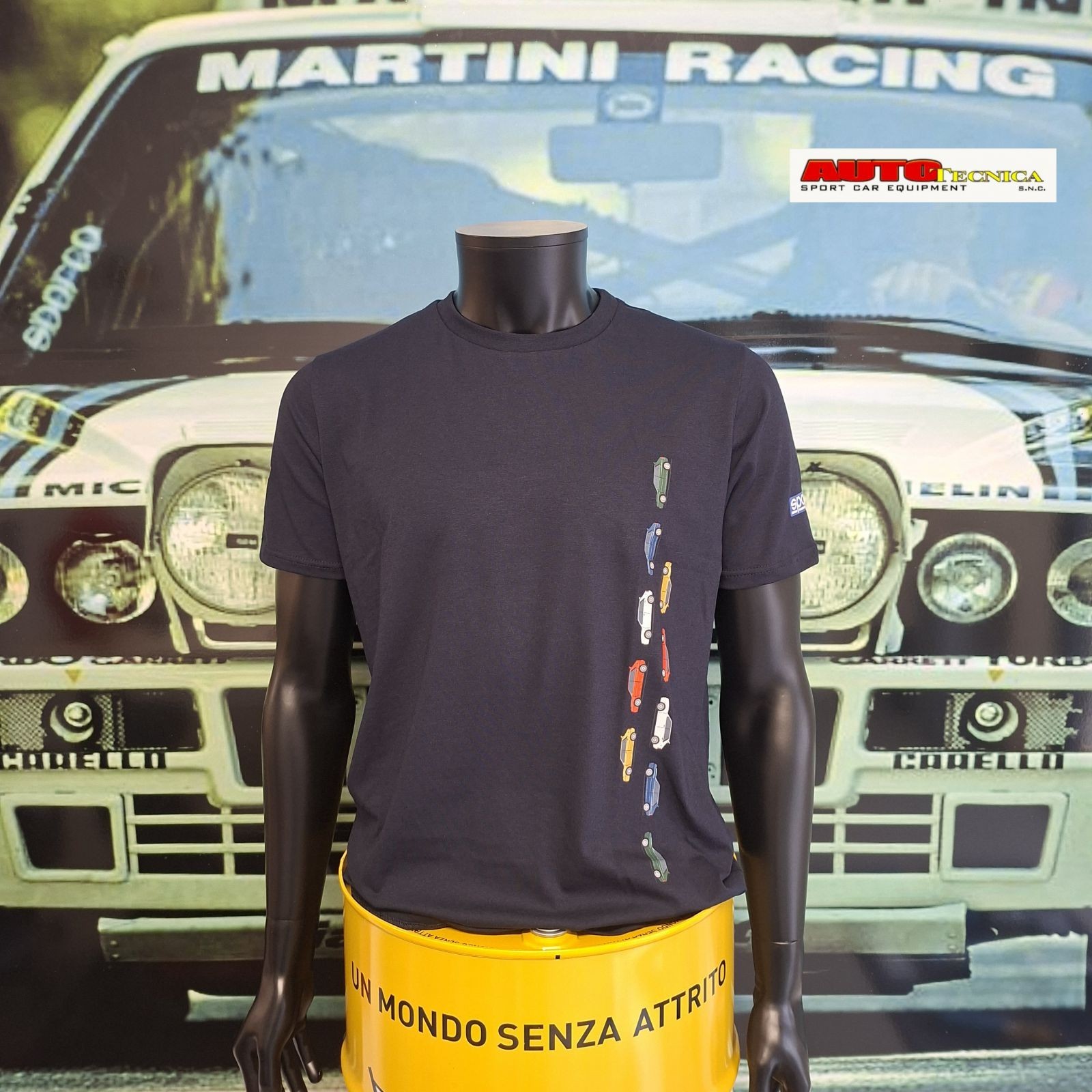 SPARCO BLUE SHORT SLEEVE T-SHIRT MODEL LANCIA DELTA HF COLLECTION T-SHIRT T-SHIRT