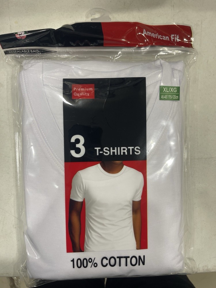 Giovanni 3 Pack T-shirt White Men’s All Sizes Available