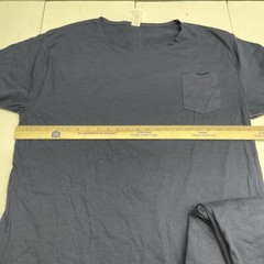 Fleece Factory Navy Blue Pocket Front Scoop Neck T Shirt 3 Packs Mens Size XXL