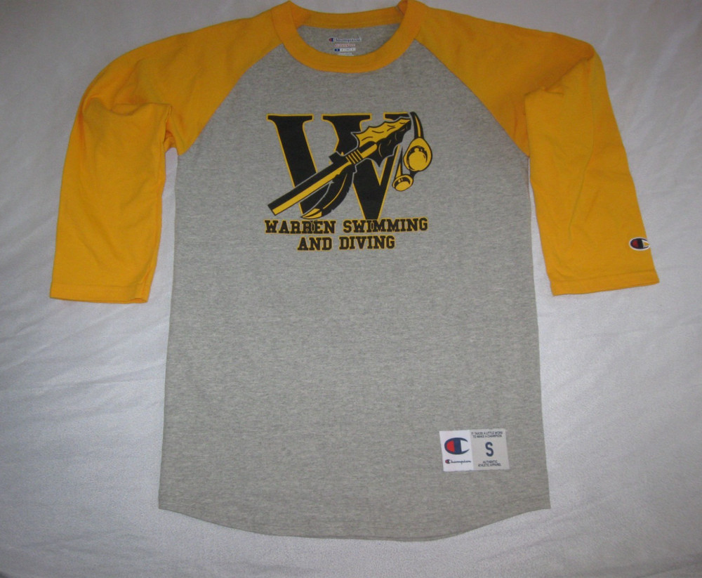 WARREN HARDING RAIDERS Swimming & Dive Raglan Shirt Adult Small 2018 WGH OHIO
