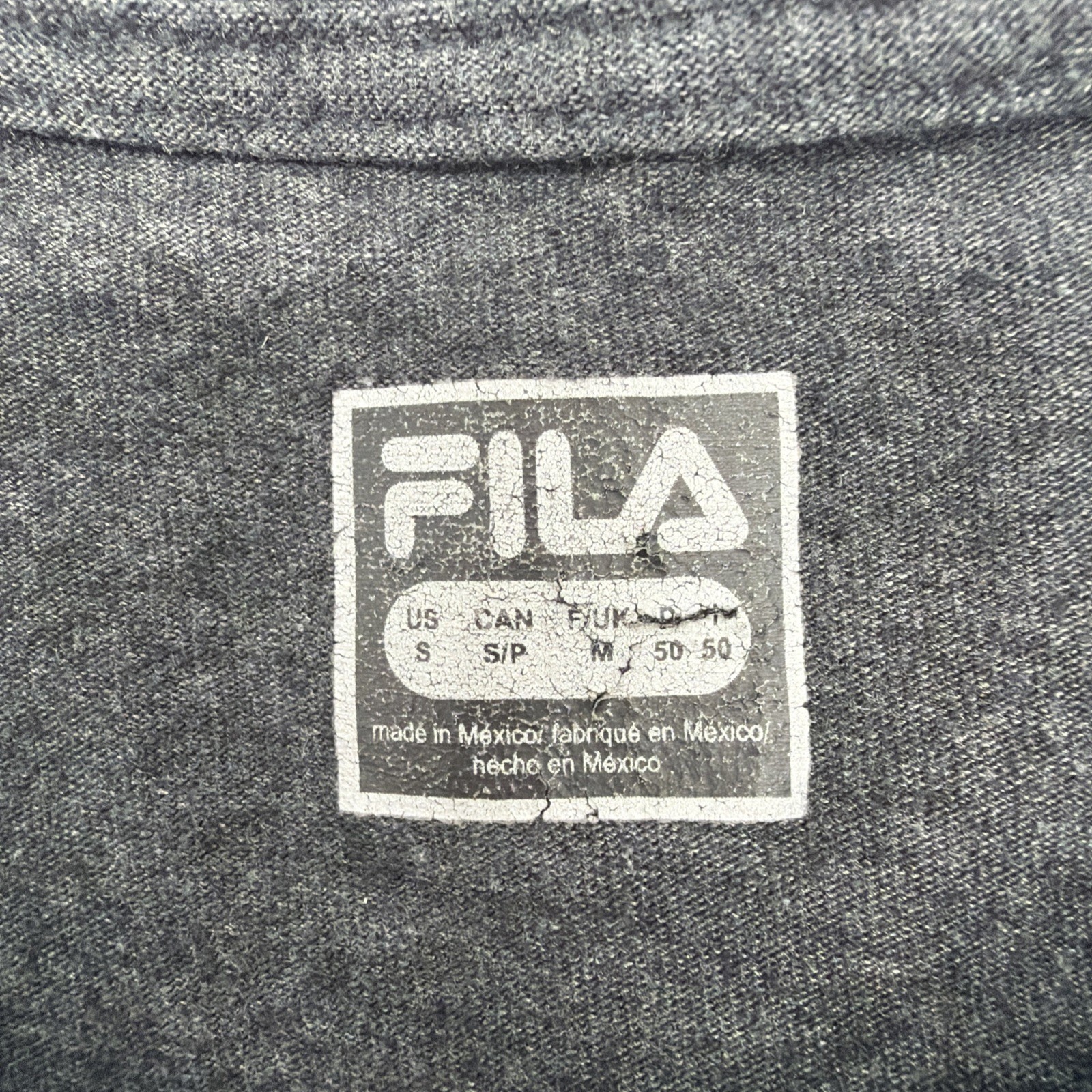 Fila T-shirt Men S Dark Gray Graphic Print Logo.#46035 gallery