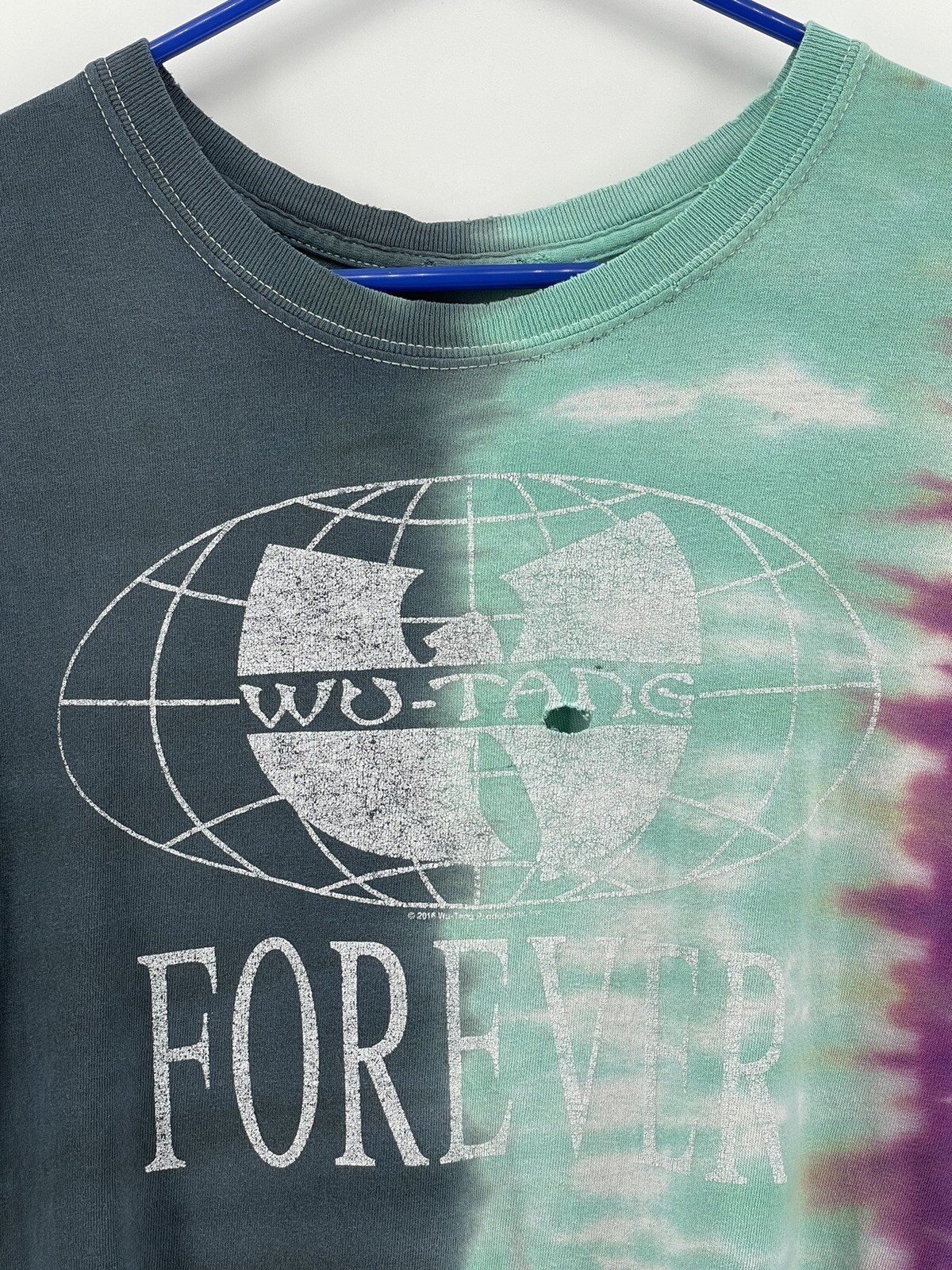 Wu-Tang Forever Tie Dye Short Sleeve Hip Hop Band T Shirt Mens Size M Medium gallery