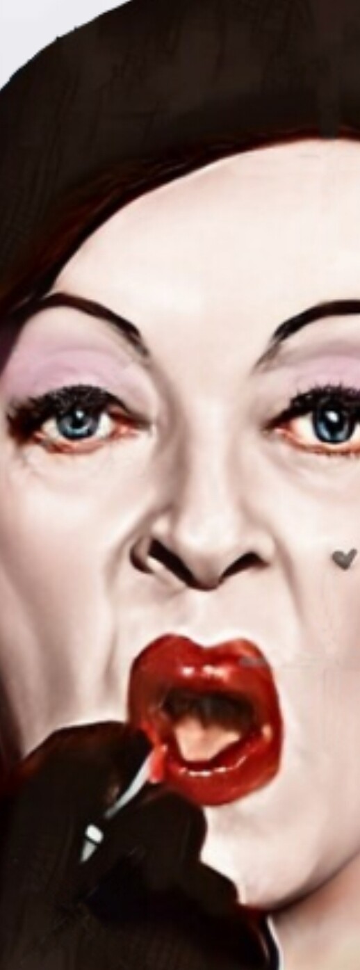 WHATEVER HAPPENED TO BABY JANE TEE T-SHIRT LIPSTICK BETTE DAViS TEE gallery