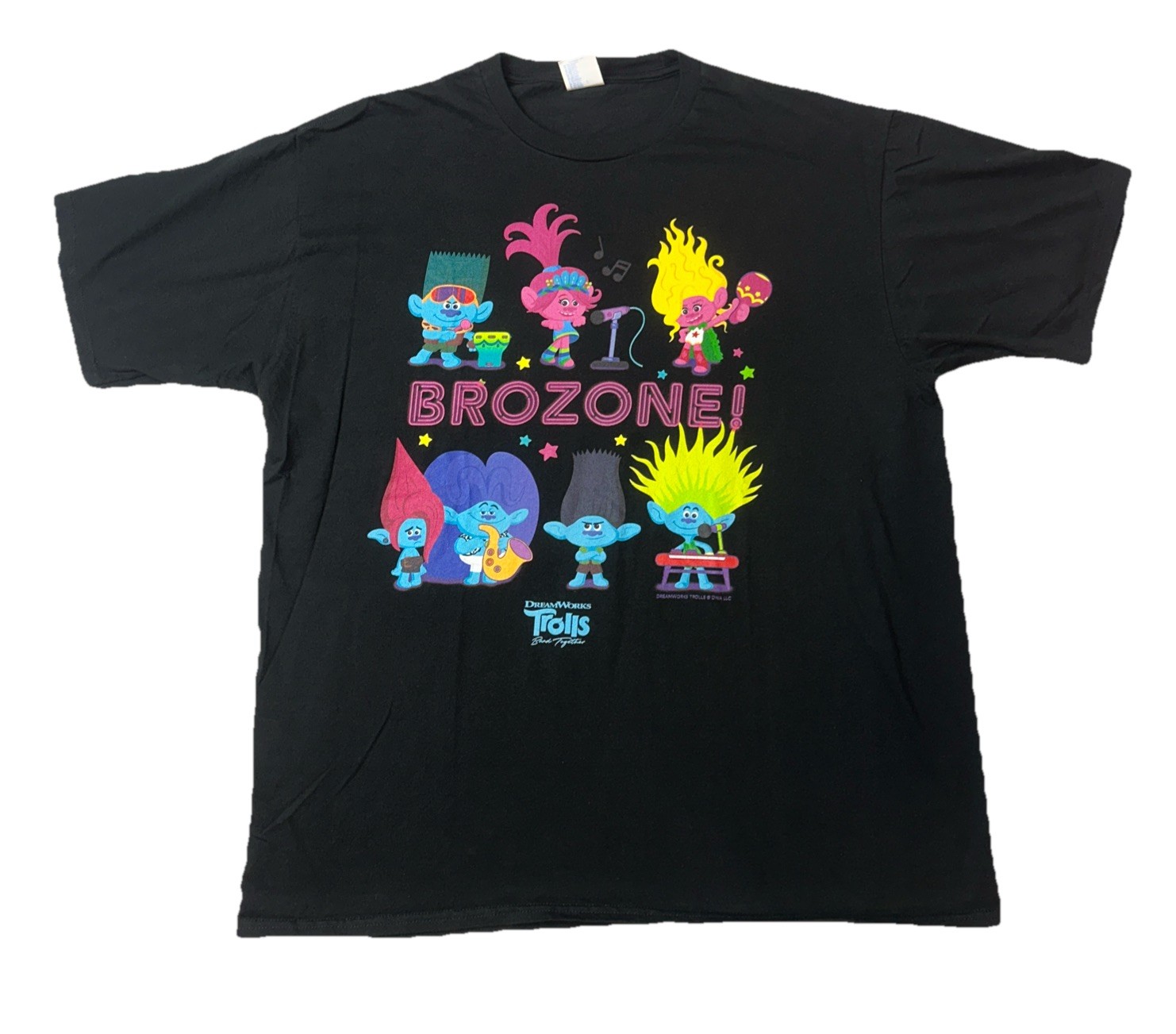 Trolls Band Together T Shirt Movie promo Dreamworks Brozone Tour Tee Men’s XL gallery