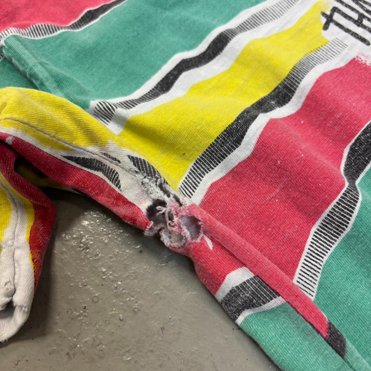Vintage Bob Marley AOP Positive Vibration Shirt XL Stussy Made In Usa Tie Dye gallery