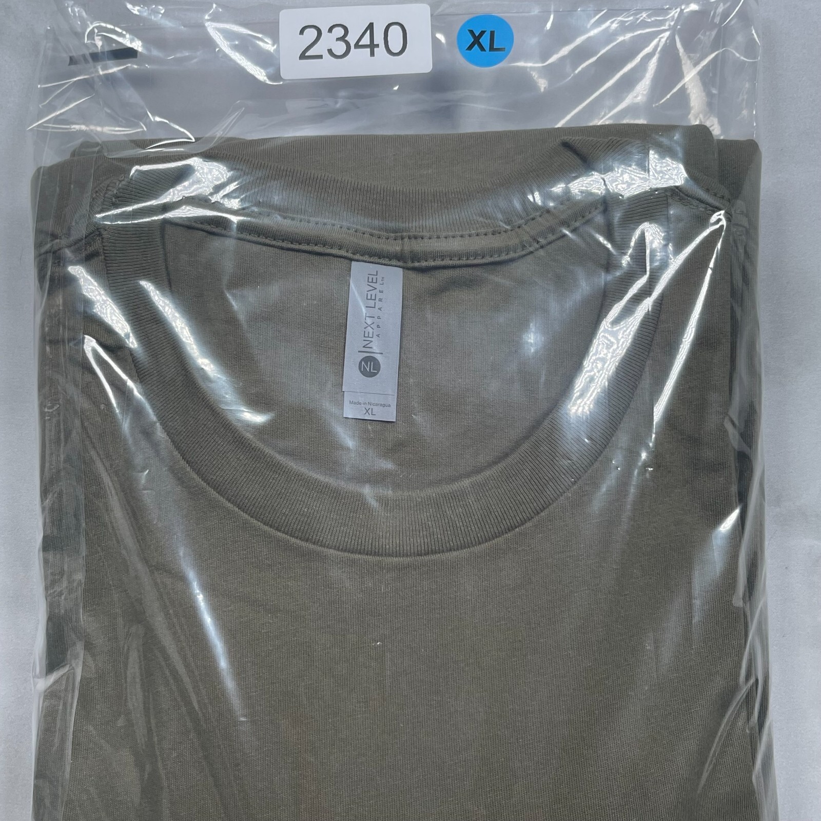 Lot of 3 Next Level Unisex Premium Army TShirts Plain Super Soft US Size XL gallery
