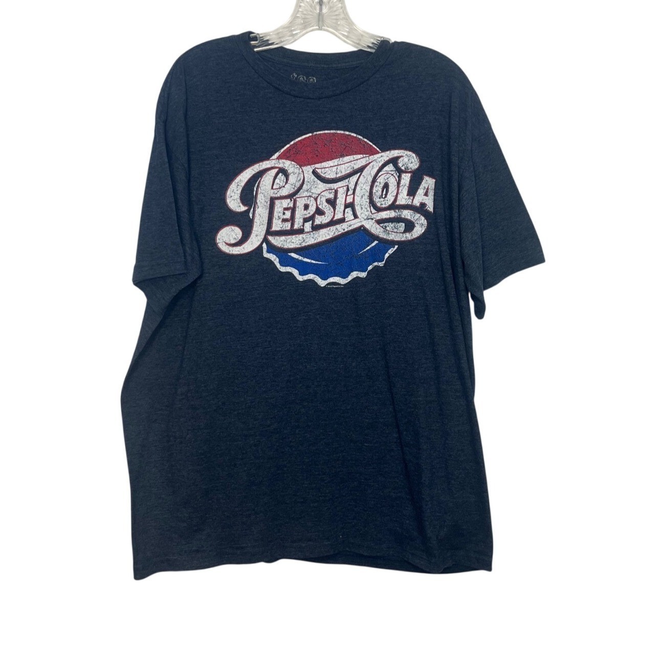 Tee Luv Vintage Style Pepsi Cola Tshirt Logo Graphic XL Blue Soft Heather