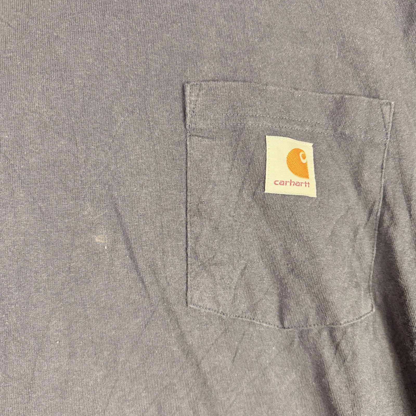 Carhartt T-Shirt Men's L Loose Fit Blue Short Sleeve Pocket Tee 100% Cotton gallery