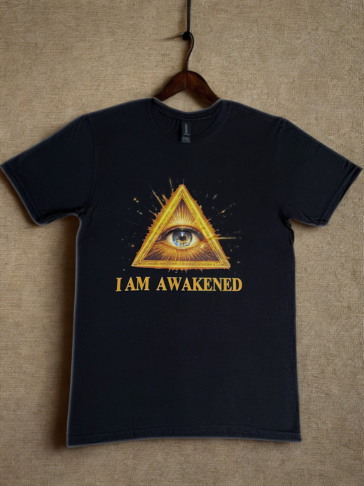DTF Custom Made - I AM AWAKENED Short Sleeve T-Shirt - Black SML gallery