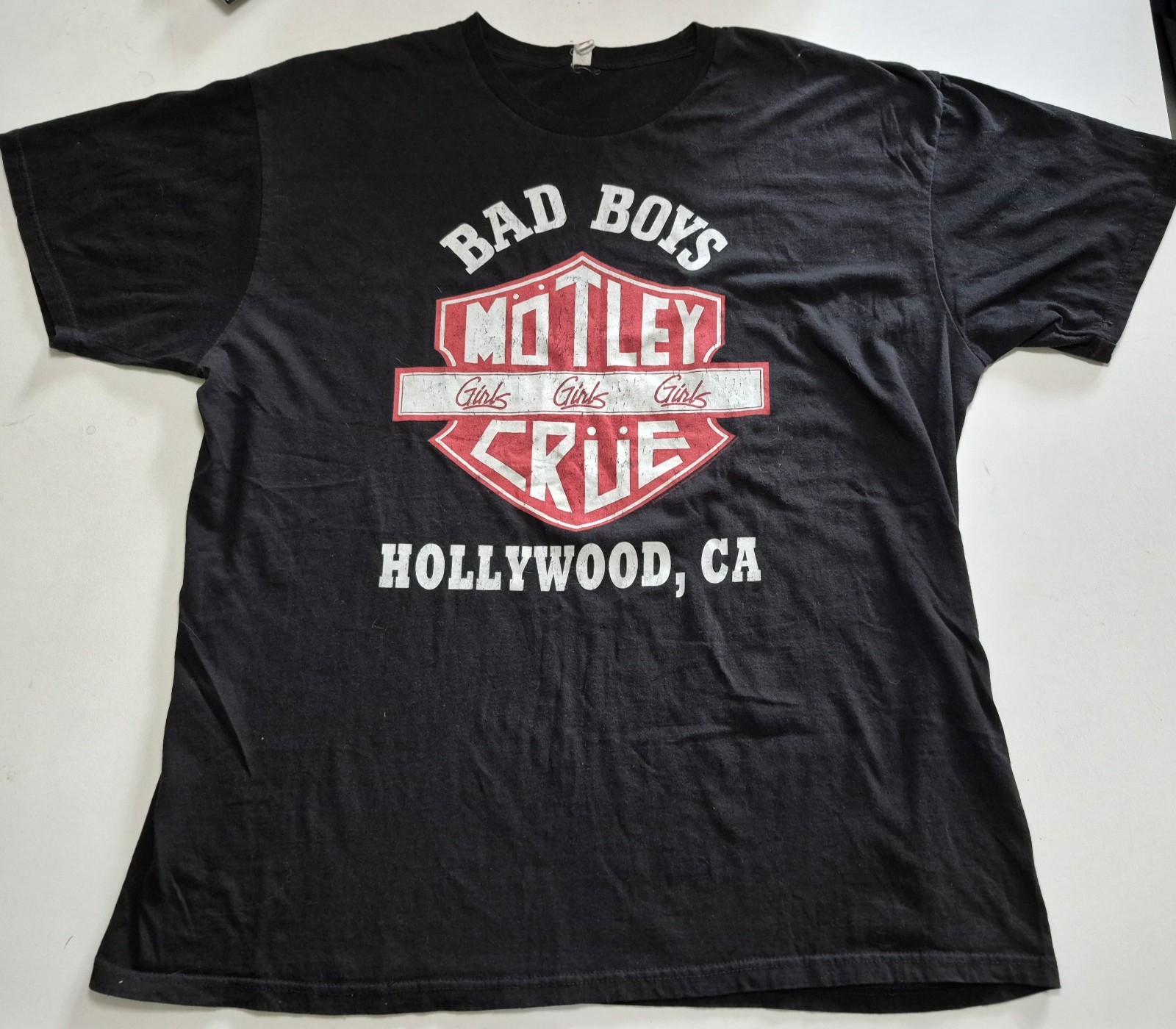 Motley Crue Bad Boys Girls Girls Girls Hollywood CA Band T Shirt 2XL Rock Tee gallery