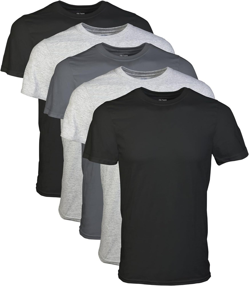Gildan (5-pack) Bulk Solid Ultra Cotton Short Sleeve Blank Tee T-Shirt S-XL 5000