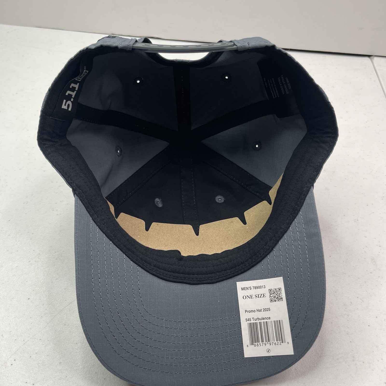 5.11 Tactical Hat Men One Size Gray Adjustable Cap 5-Panel Purpose Built Gear Lo gallery
