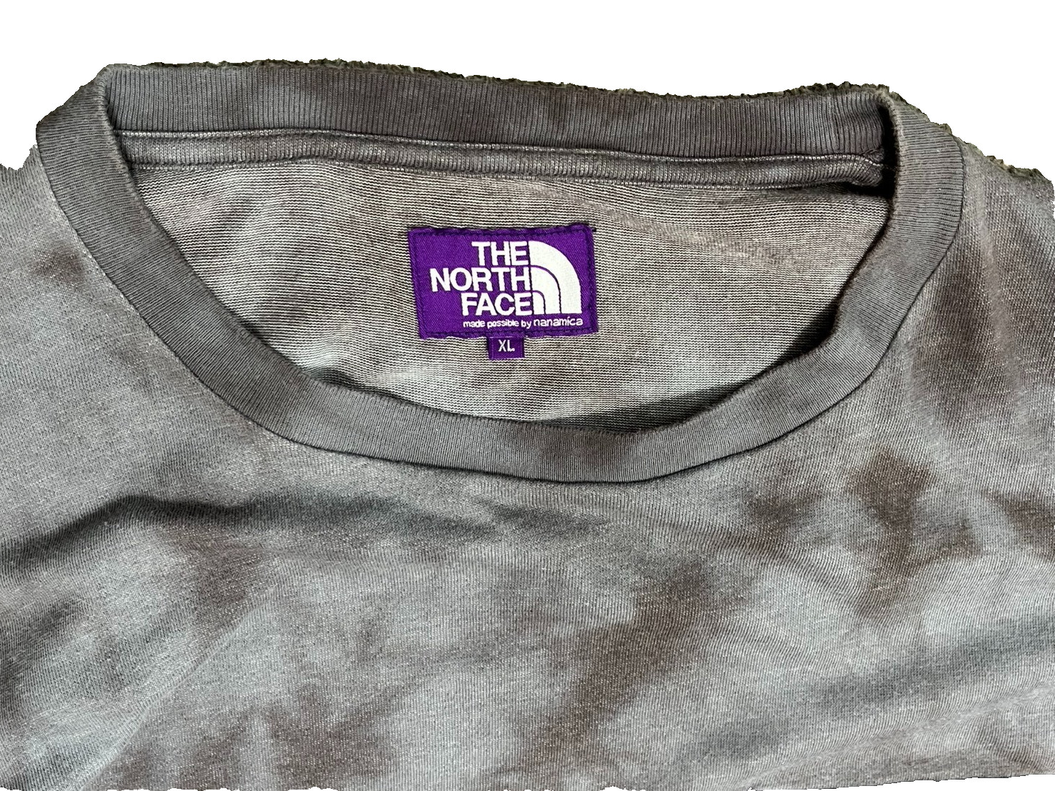 The North Face Purple Label nanamica Pocket T-Shirt Tie Dye Gray XL NT3207N gallery