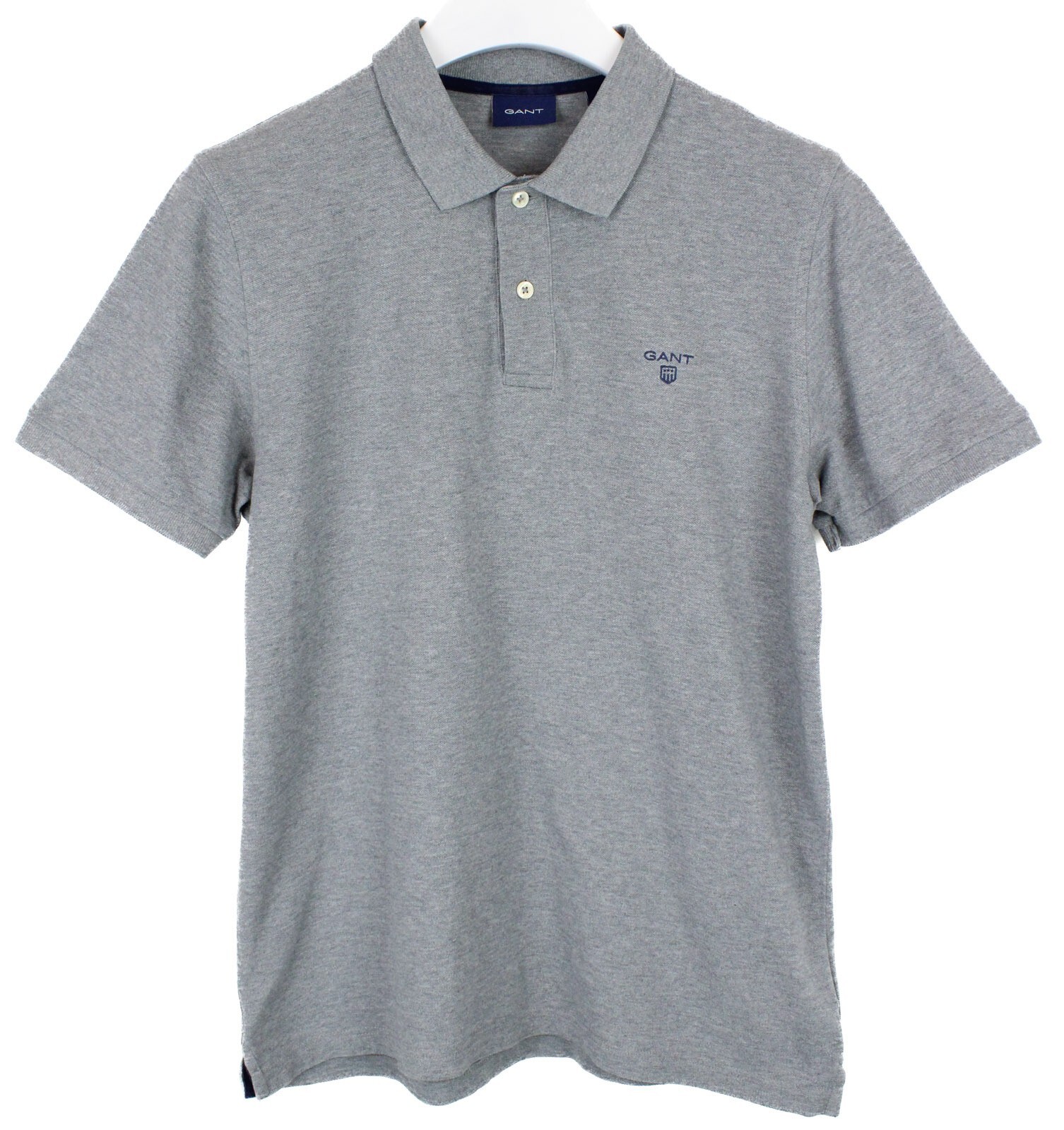 GANT T-Shirt Mens M Polo Blend Short Sleeve Embroidered Grey