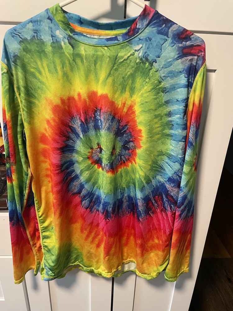Ingear Mens Medium Tie Dye UPF 50+ Outdoor Sport Colorful Summer Water