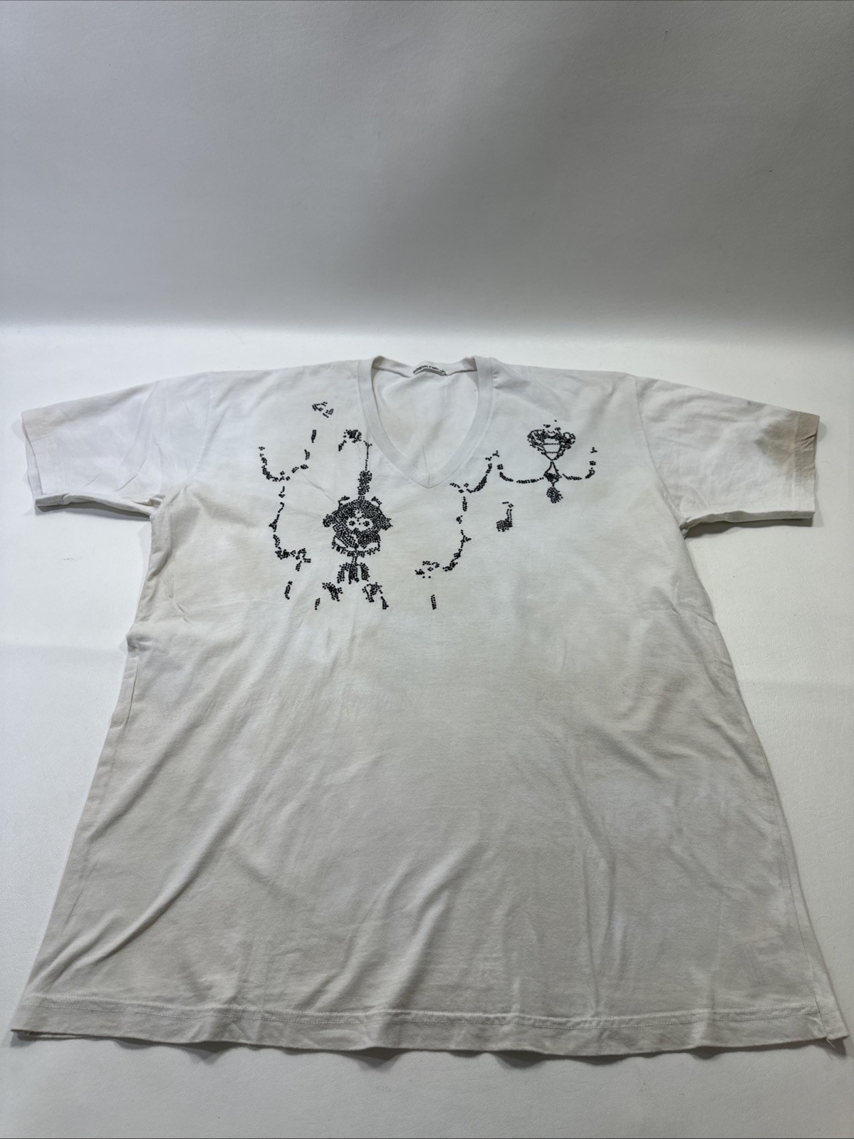 Simeon Farrar Distressed T Shirt Embroidered Graphic Mens Sz XL Abstract gallery