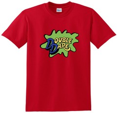 RED Double Dare Logo Nickelodeon Costume T-shirt S-5XL