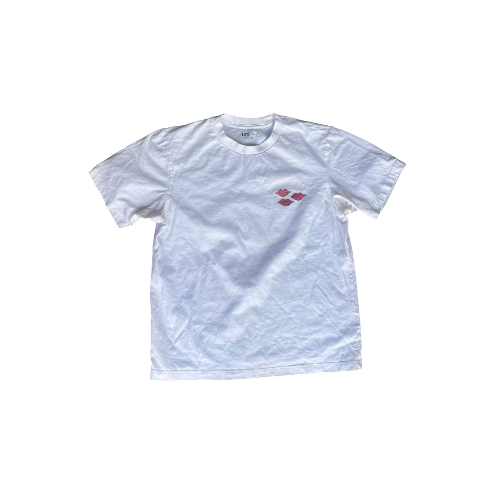 Uniqlo x KAWS x Warhol UT Graphic Tee T-Shirt Size Medium White Heart Rare Mint gallery