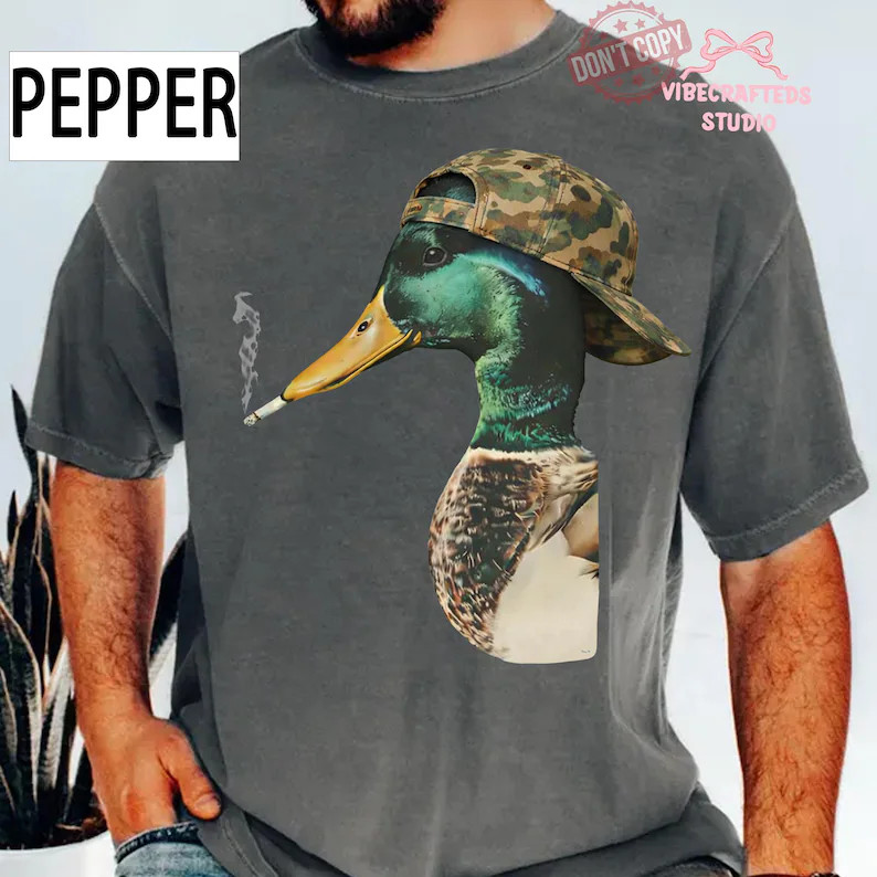 Funny Mallard Duck Unisex Wildlife Bird Animal Lover Comfort Tee gallery