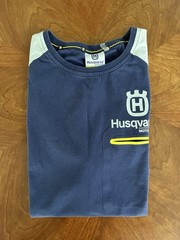 Husqvarna Motorcycles Performance Shirt Small Team Blue Yellow White