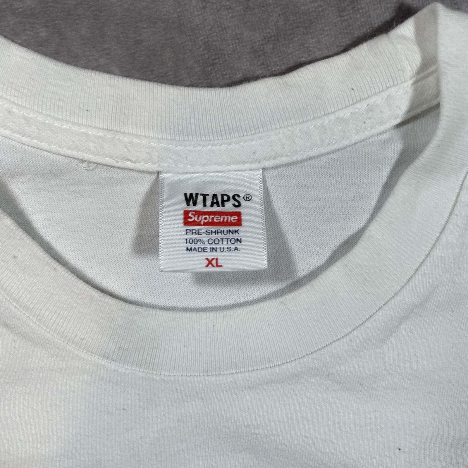 Supreme x WTAPS Sic'em T-shirt 2021 White Men's XL Double-Sided gallery