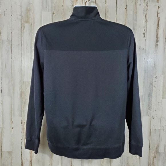 Calvin Klein Mens Pullover Shirt S? Black 1/4 Zip Lightweight Long Sleeve K20 gallery