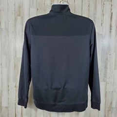 Calvin Klein Mens Pullover Shirt S? Black 1/4 Zip Lightweight Long Sleeve K20