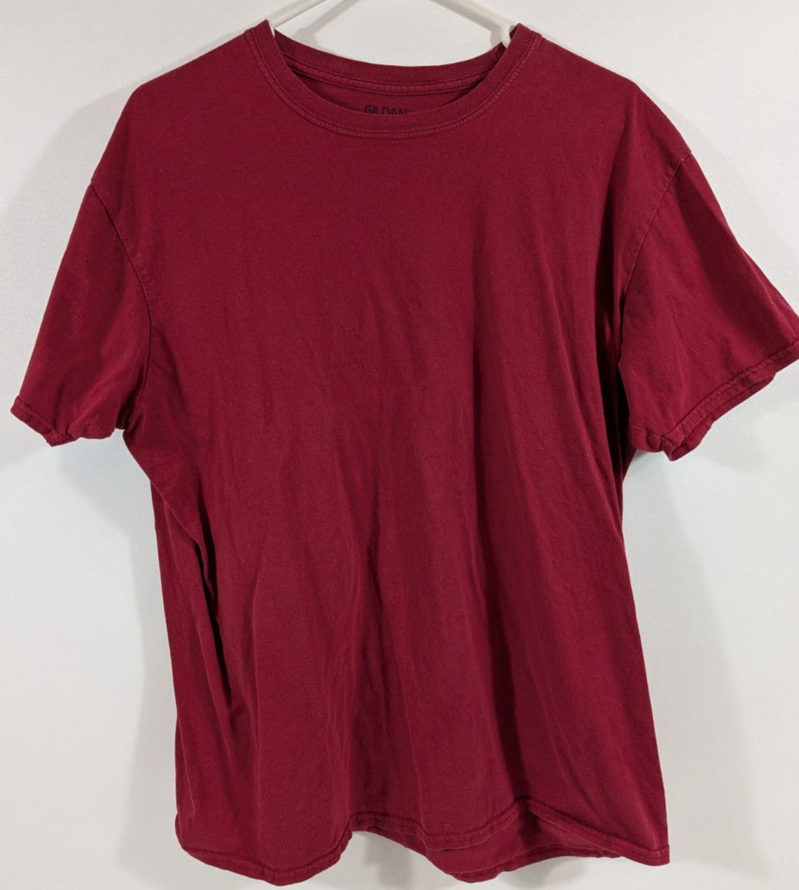 Gildan Dark Red 50/50 Cotton Poly Blend Unisex Fabric Mens Womens gallery