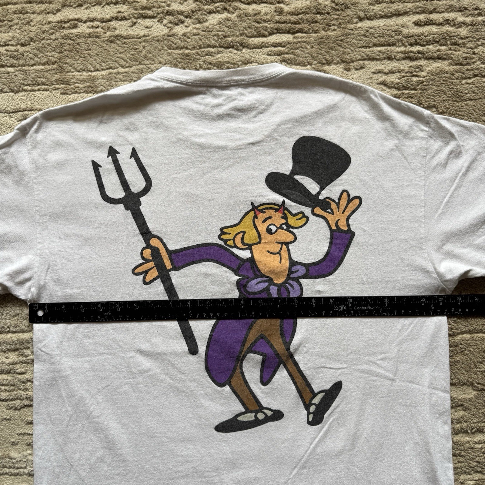 Half Evil Charlie Chocolate Bar Factory Parody Mens XL White Golden Ticket Candy gallery