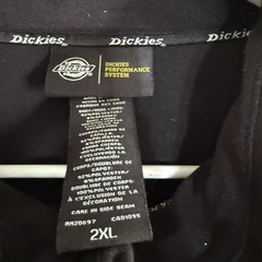 Dickies Performance Protect 2XL Full Zip Bonded Softshell Black Jacket Toggle