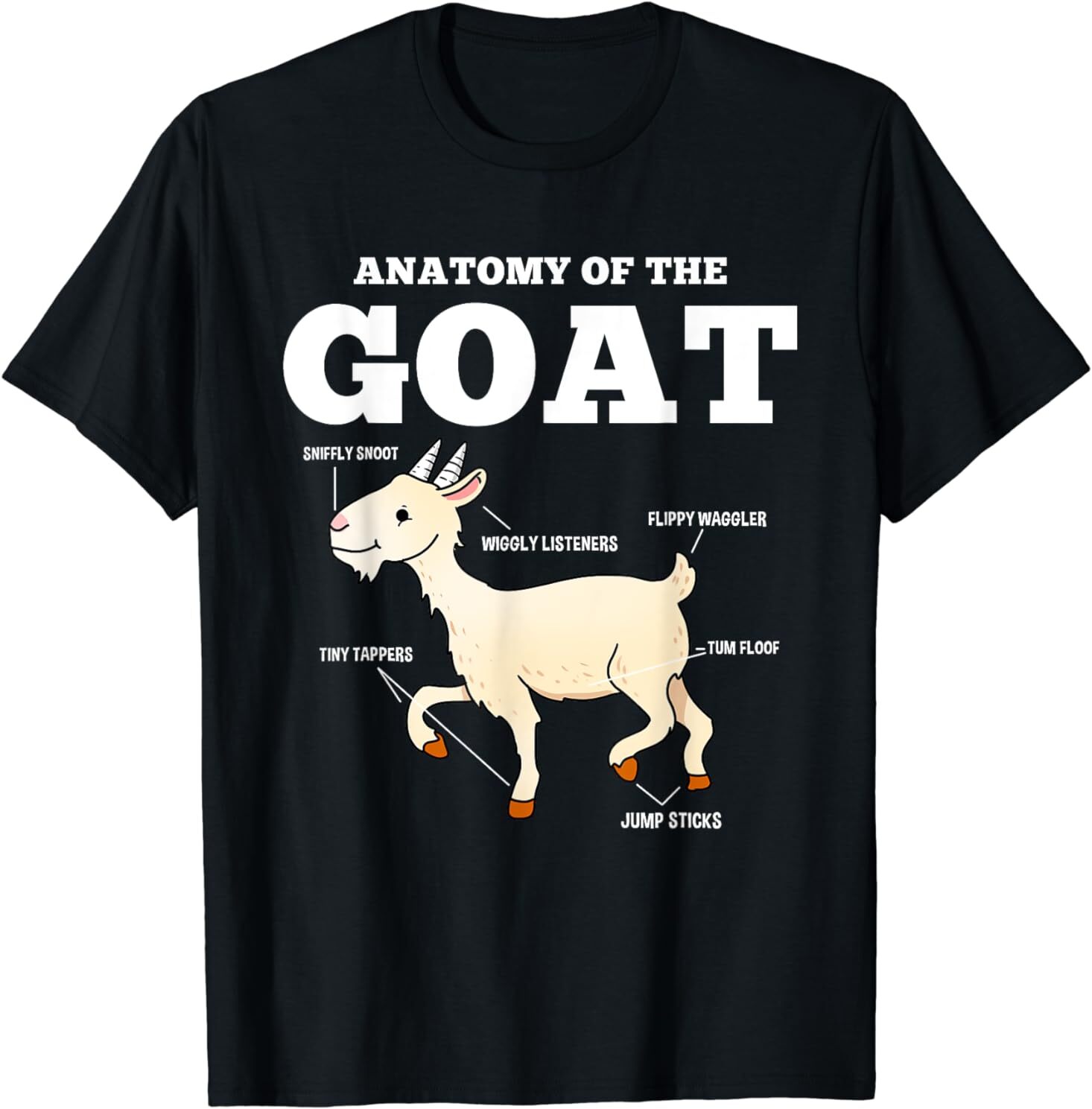 NEW LIMITED Anatomy Of The Goat Design Great Gift Idea Premium Tee T-Shirt S-3XL gallery