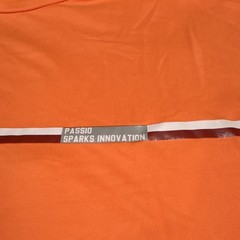 Mens Orange Polyester Elastane Crew Neck T-Shirt XL ‘ A2