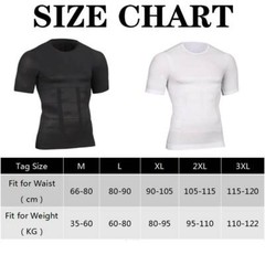 Men’s Slimming Body Shaper Posture Corrector Vest Abdomen Compression Shirt Tops