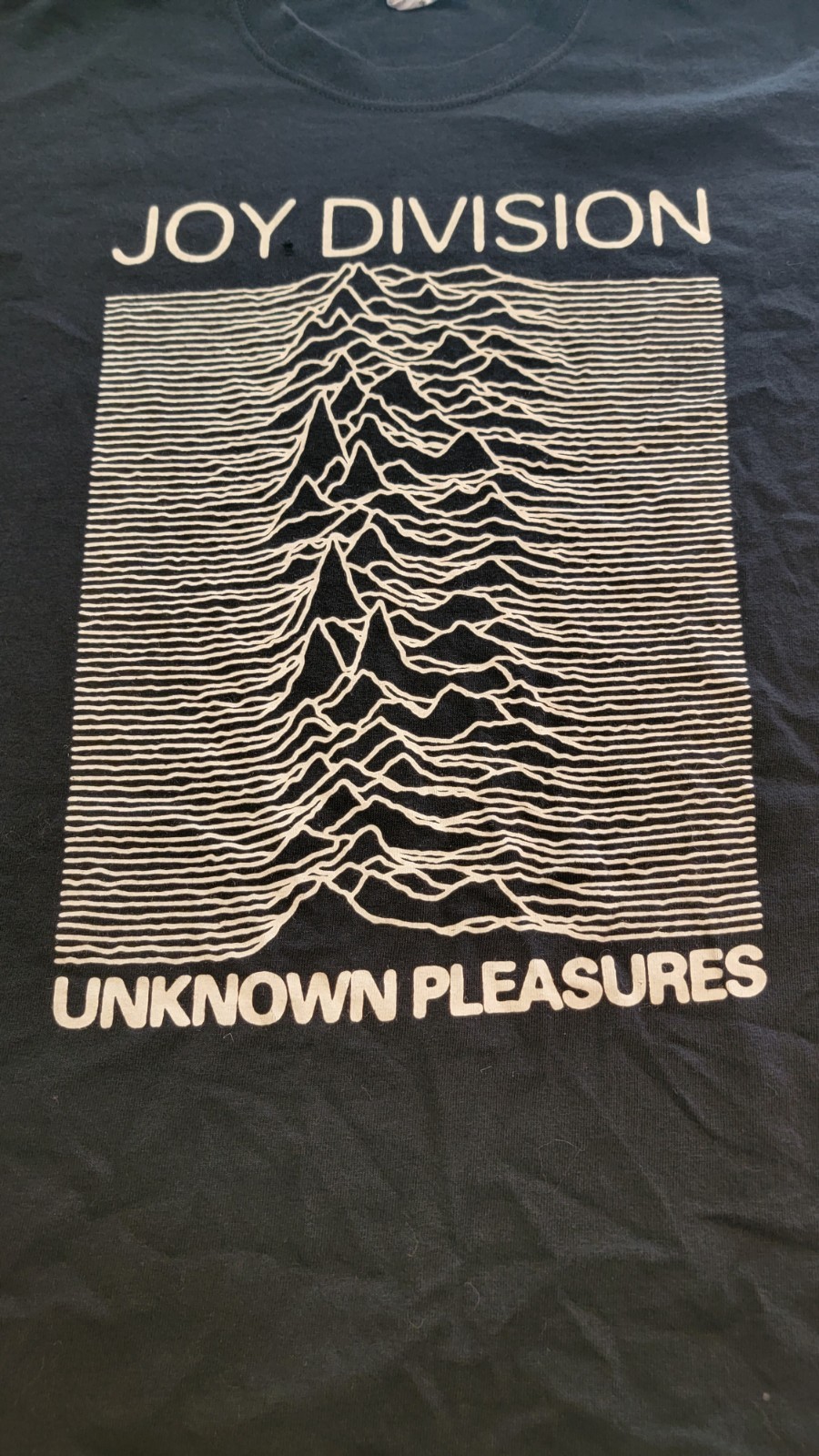 VINTAGE JOY DIVISION UNKNOWN PLEASURES GRAPHIC 00s Y2K TEE SIZE L Band Anvil Tee gallery