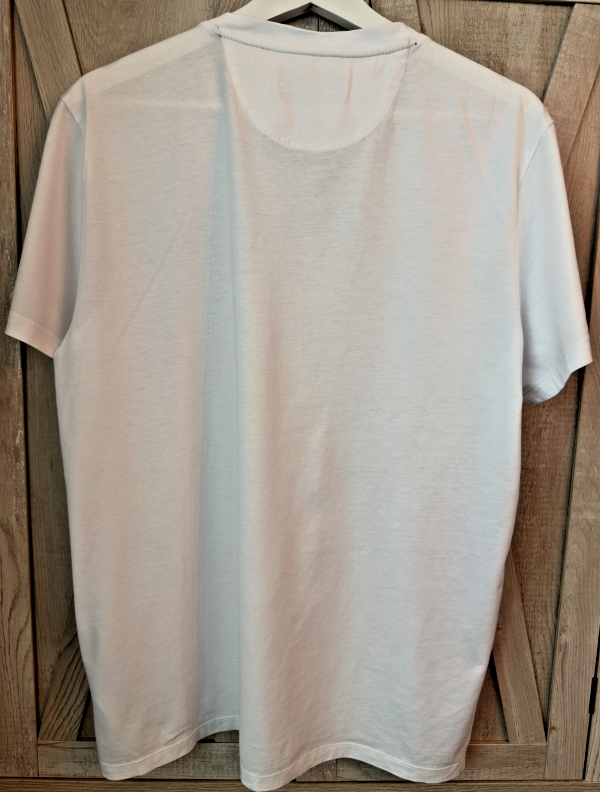 Calvin Klein Liquid Touch V-neck Mens T-shirt 100% Cotton Large White Great Cond gallery