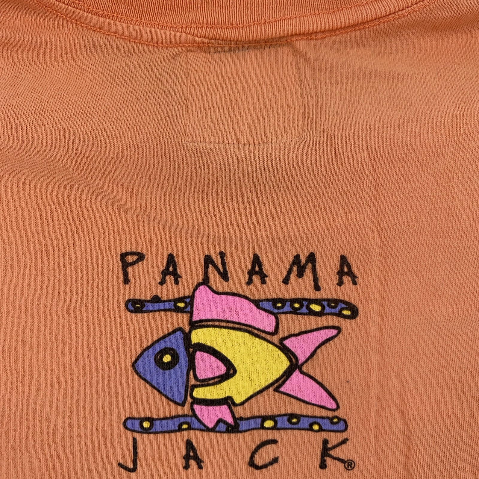 Vintage Panama Jack Shirt Mens Medium Fish Graphic Made USA 90s Tee T-Shirt gallery
