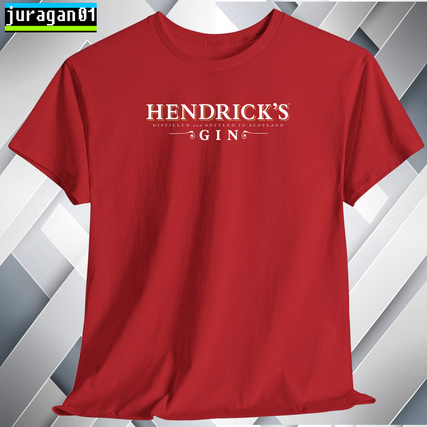 Hendrick's Gin Cocktails Log T-Shirt Black Navy White Grey Red Orange Size S-5XL gallery