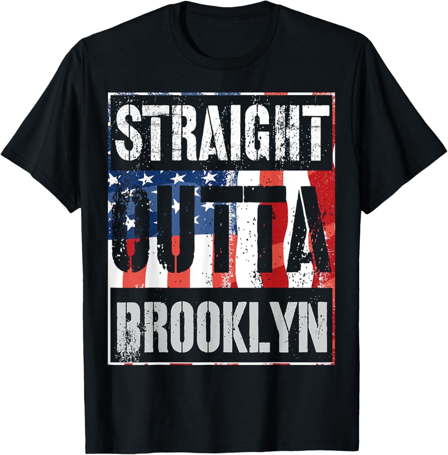 Straight Outta Brooklyn Shirt Great New York Gift Idea Tee T-Shirt gallery
