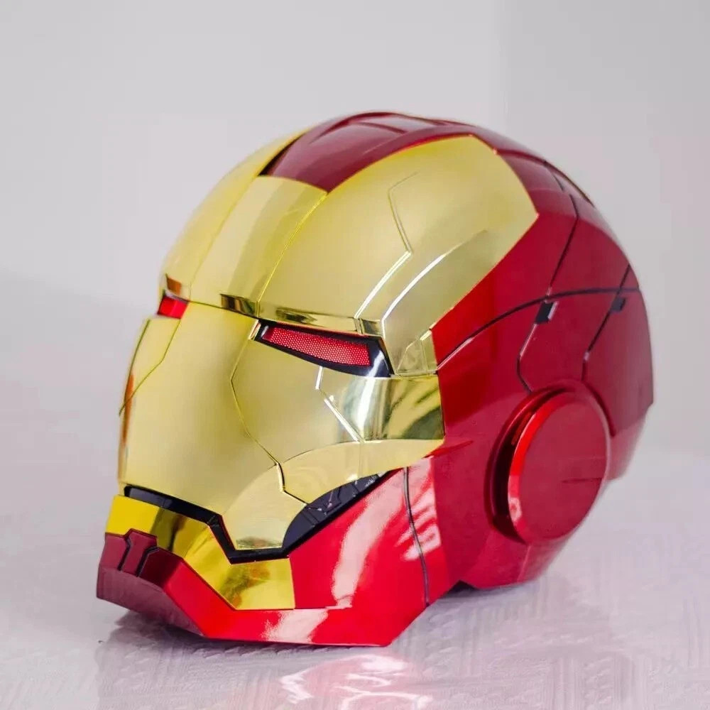 2026 Iron Man MK5 1:1 Helmet Wearable Voice-control Mask Cosplay Golden AUTOKING gallery