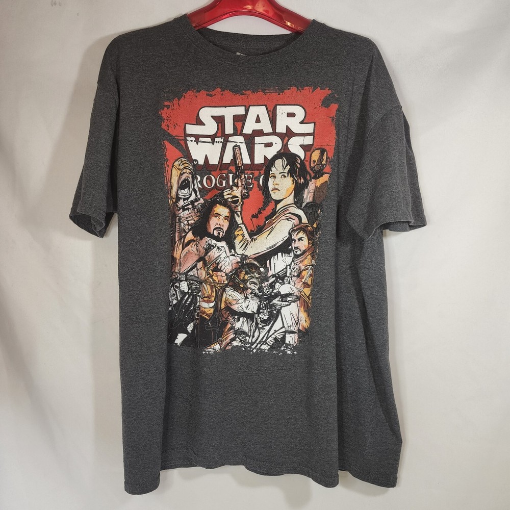 Star Wars Rogue One Comic Book Style Characters Men’s XL Short Sleeve Shirt