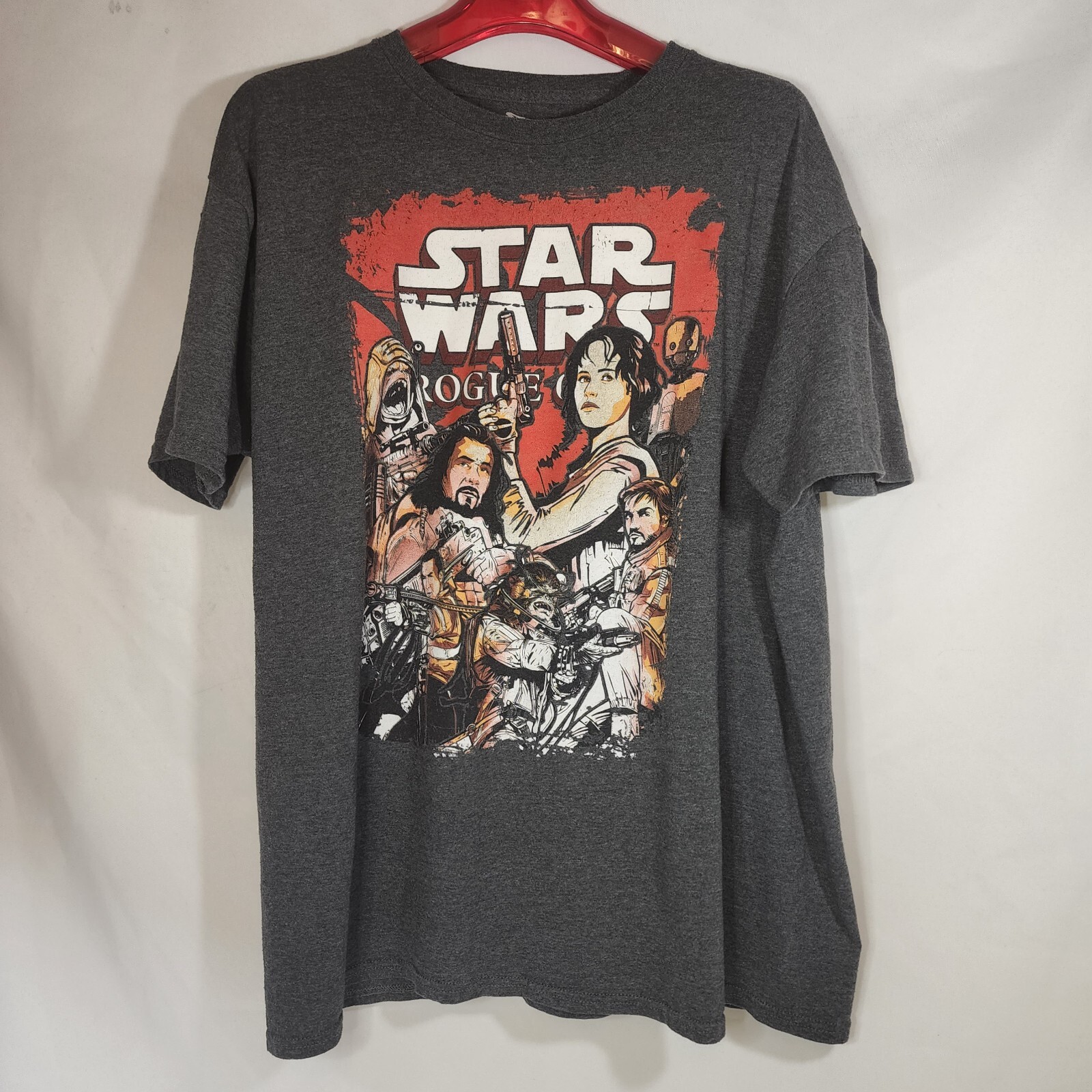 Star Wars Rogue One Comic Book Style Characters Men’s XL Short Sleeve Shirt
