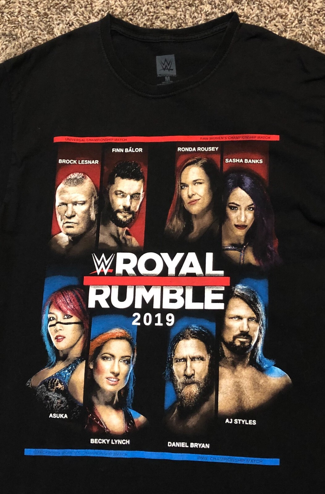 WWE Royal Rumble "I Was There" Phoenix January 27, 2019 Black T-Shirt Medium gallery