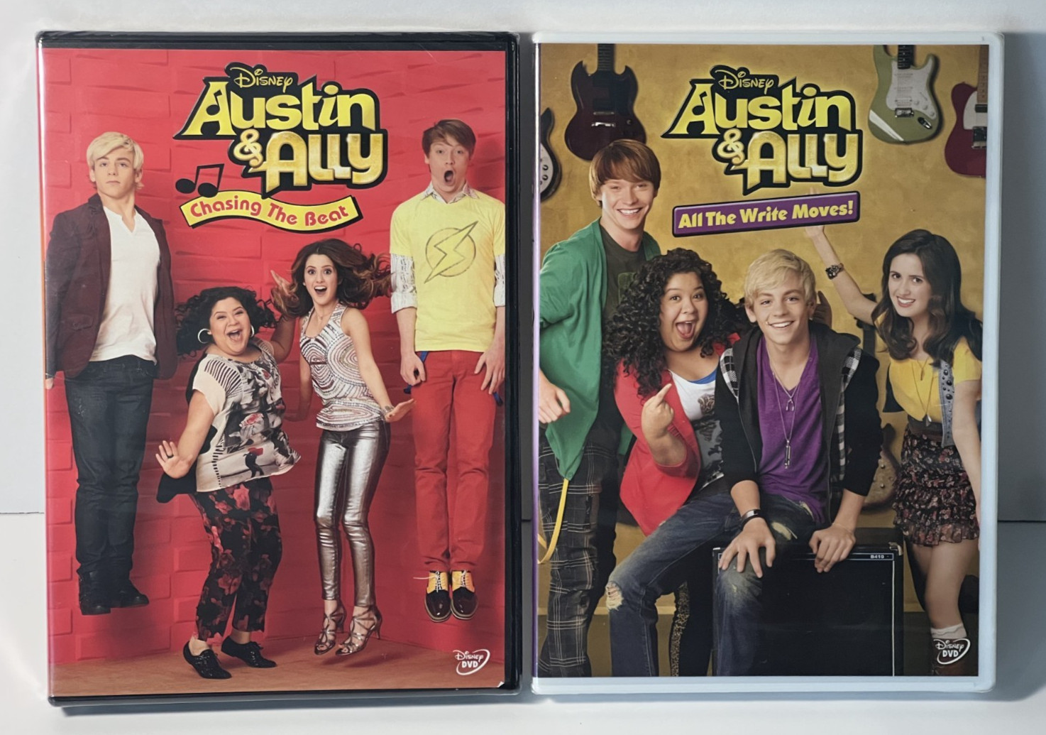 Austin &  Ally Chasing the Beat & All The Write Moves Disney New Dvd