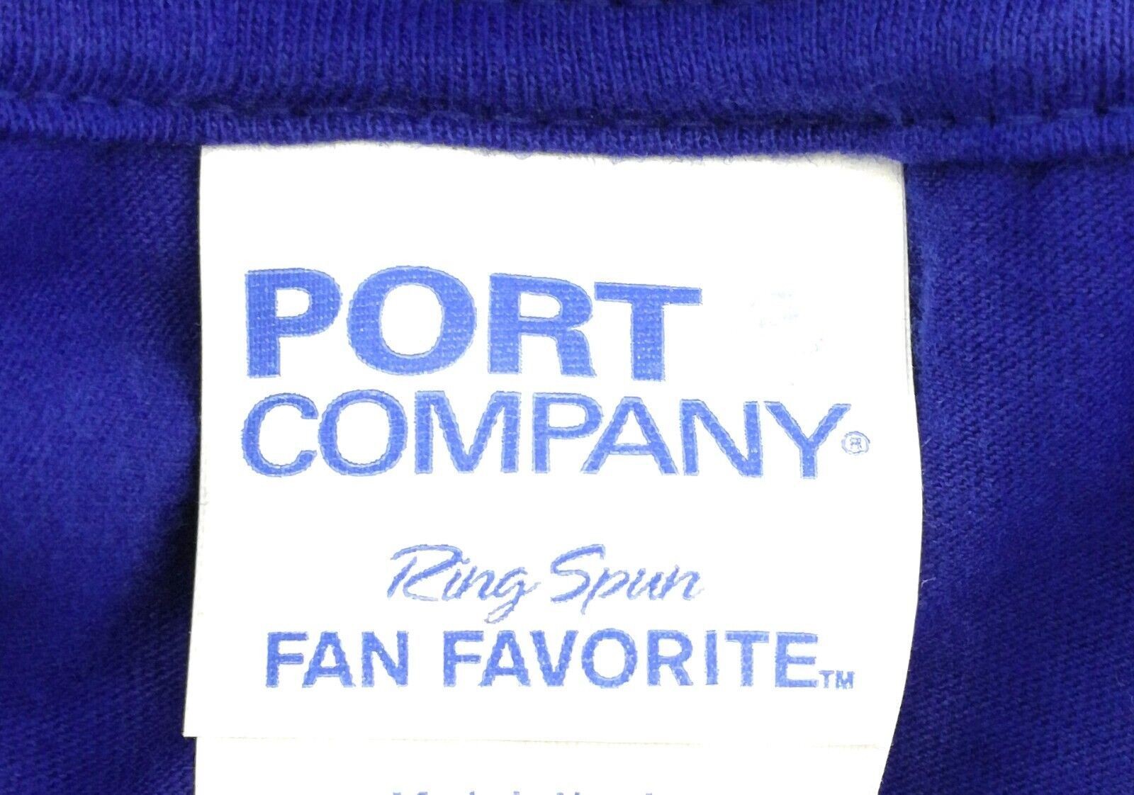 Port & Company Men's T-Shirt Short Sleeve Crew Neck Color Blue gallery