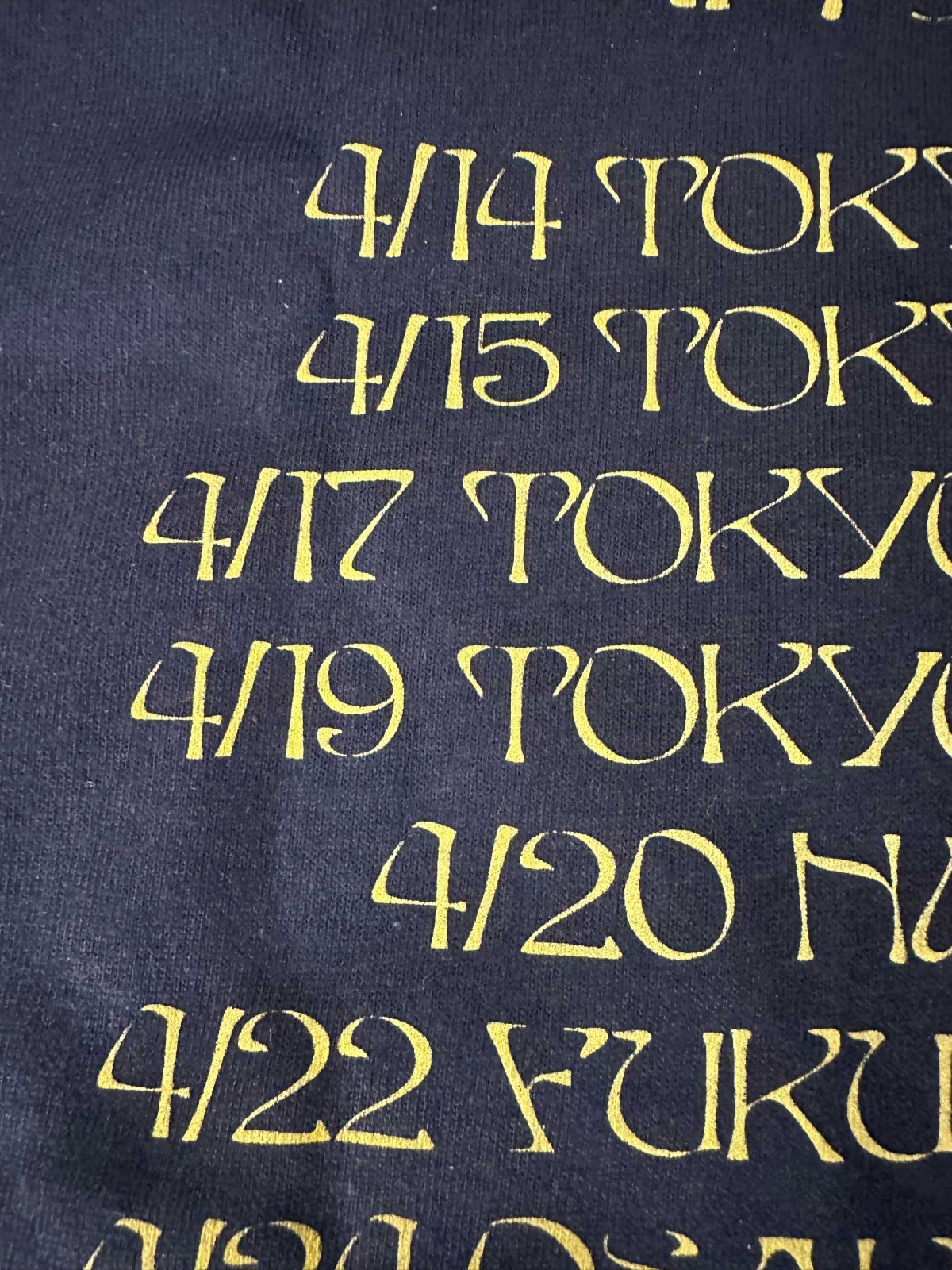 Iron Maiden - World Slavery Tour in Japan 1985 Navy T-Shirt Size S to 2XL gallery