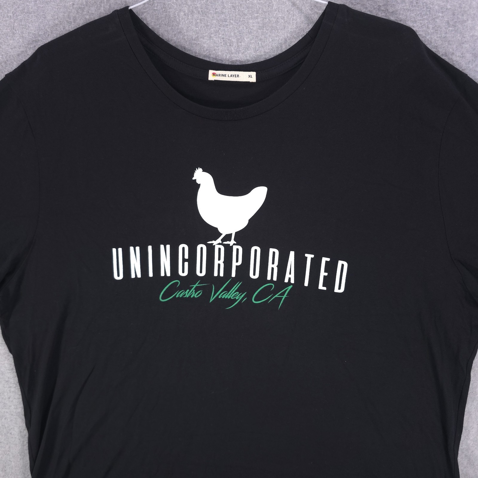 Marine Layer Custom Unincorporated Castro Valley Chicken Supima Shirt Unisex XL gallery