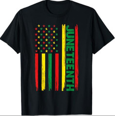 Juneteenth 1865 African American Flag Celebration Tee T-Shirt